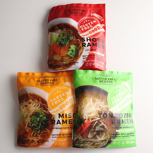 グルテンフリー袋めん液体3味セット