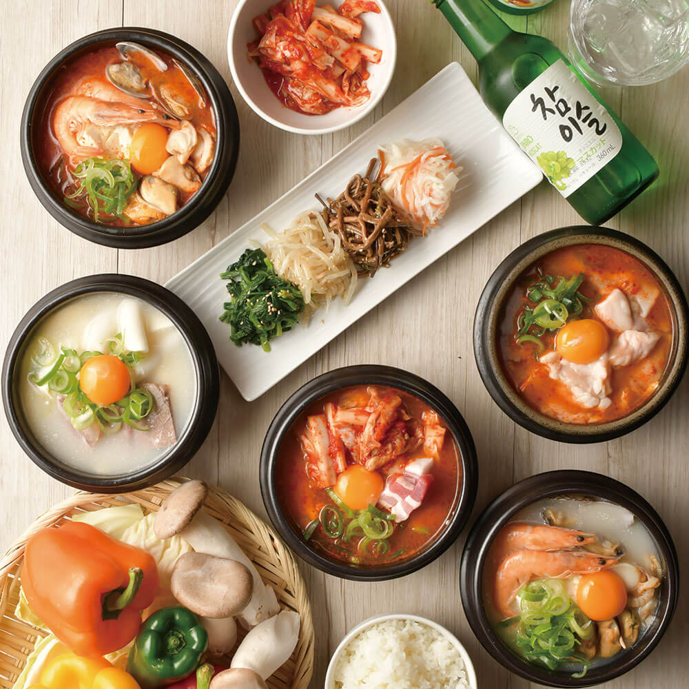 LifeeStars（ライフィスターズ）　韓国料理銘店『5種の純豆腐（スンドゥブ）』鍋パック【お得なセット割】ご家庭で本物韓国料理を味わえる宅配便　–